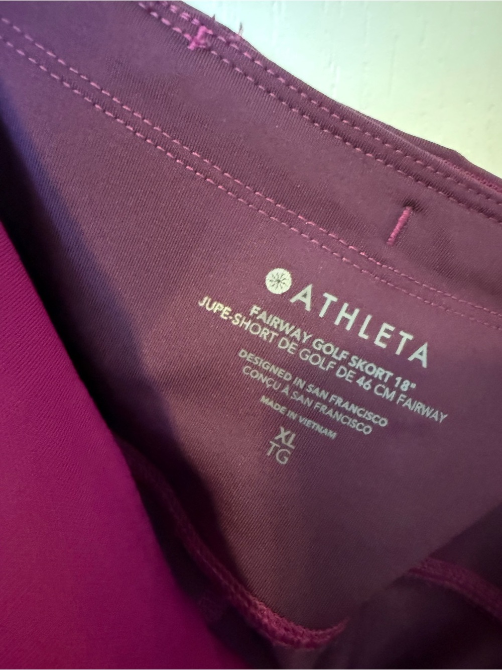 Athleta Active Skort in Magenta Berry - Picture 3 of 3